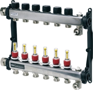 Коллектор теплого пола SLQ S-HKV 1"x3/4"ā. 11-izv.