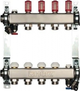 Коллектор теплого пола TS 1"x3/4"ā. 3-izv, 3l/min HERZ