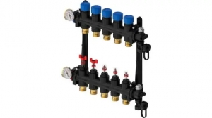 Коллектор теплого пола Vario M 15-kontūrām L=910mmar plūsmas mērītājiem FM, Uponor