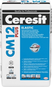 Ceresit CM 12 Эластичный клей для плитки, серый 25кг