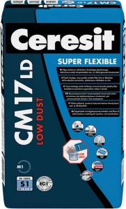 Ceresit CM17 Малопыльный эластичный клеевой раствор, 25 кг