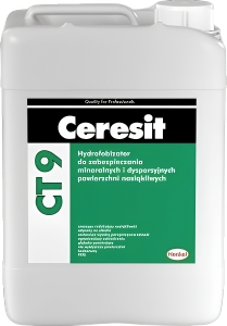 Ceresit CT 9 hidrofobizators minerālu pamatņu impregnēšanai 10L