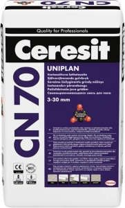 Ceresit CN 70 самовыравнивающийся раствор 3-30 мм, 25 кг