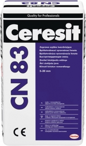 Ceresit CN 83 быстротвердеющий раствор 5-30 мм, 25 кг