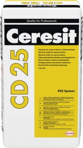 Ceresit CD 25 smalkgraudaina java betona labošanai, 5 - 30 mm biezam slānim, 25kg