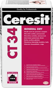 Ceresit CT 34 universāls plānkārtas līdzinātājs fasādei, balts, 25kg