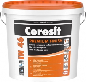 Ceresit IN 46 готовая к использованию, финишная шпатлевка, 3 кг