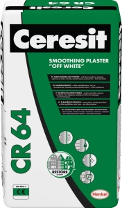 Ceresit CR 64 выравнивающая штукатурка для ремонта фасада, 25 кг