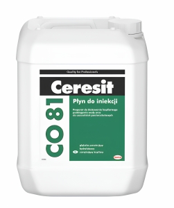 Ceresit CO 81 šķidrums injekcijai mitrās sienās, 30kg