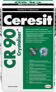 Ceresit CR 90 kristalizējoša, ūdensnecaurlaidīga blīvējoša java, 25kg