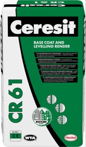Ceresit CR 61 renovācijas (sanācijas) apmetums - pamatnes slānis, 25kg