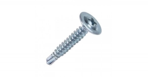 Montāžas skrūves ar urbi, SSBU Zn, 1000gab / 4.2*13mm