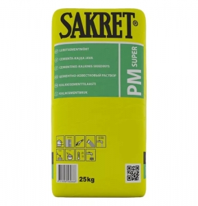SAKRET PM Super, Mūrēšanas-apmešanas java M-5, 25kg (48)