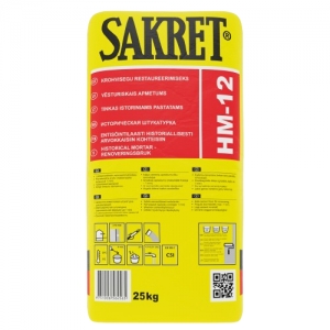 SAKRET HM 10, Vēsturiskais apmetums, 25kg (48)