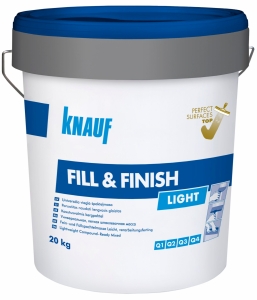 Knauf Fill & Finish Light gatavā vieglā špaktele (Zila), 20kg