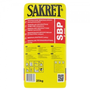 SAKRET SBP 2.0, Dekoratīvais apmetums "biezpiens", 25kg (48)