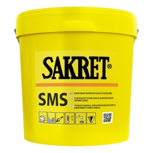 SAKRET SMS 1.5, Dekoratīvais apmetums "biezpiens", 25kg (16)
