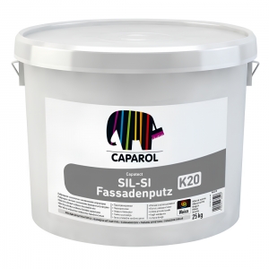 Caparol SIL-SI FassadenPutz K20 Gatavais dekoratīvais silikona-silikāta apmetums (biezpiens) 2mm, 25kg