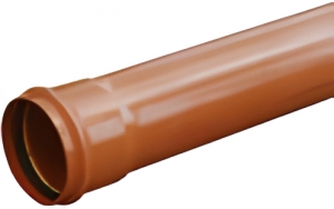 PVC caurule 110x3,4 T8; 1m Wavin